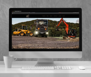 Mockup einer Webseite für Nicolay Bau