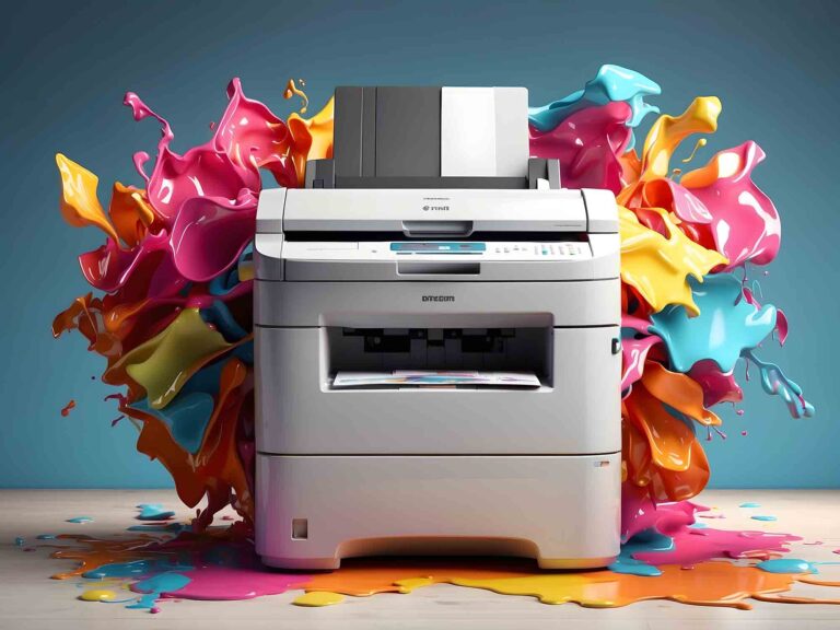 Ein Drucker mit viel Farbe